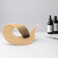 ShangKai 100g Extensions de cheveux russes 100% naturels Remy, trame complète, double épaisseur
