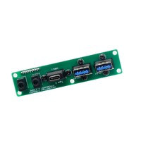 Adaptador de Cable Duradero para Placa Base de Ordenador, Panel Frontal Dual USB 3.0, Placa de Circuito PCB para Carcasa de Ordenador, Entrada de Audio y Micrófono USB 3.1