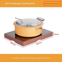 Station de maintien au chaud haut de gamme pour buffet, en acier inoxydable 304, chauffe-plat électrique, cuisinière à induction commerciale, options multicolores pour