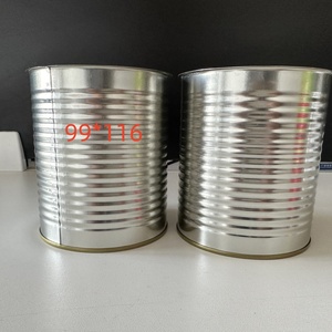 Lata de Hojalata Redonda Vacía de Gran Capacidad Personalizada de Grado Alimenticio con Revestimiento Interior Lacado en Color Dorado para Salsa de Tomate - Product Image 4