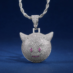 Collana con ciondolo a forma di diavolo per uomo e donna, gioielli alla moda, regalo per l'uso quotidiano - Product Image 1