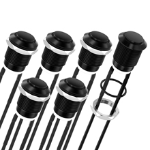 19MM Waterproof Flat Shape Screw Terminal Metal Push Button Switch