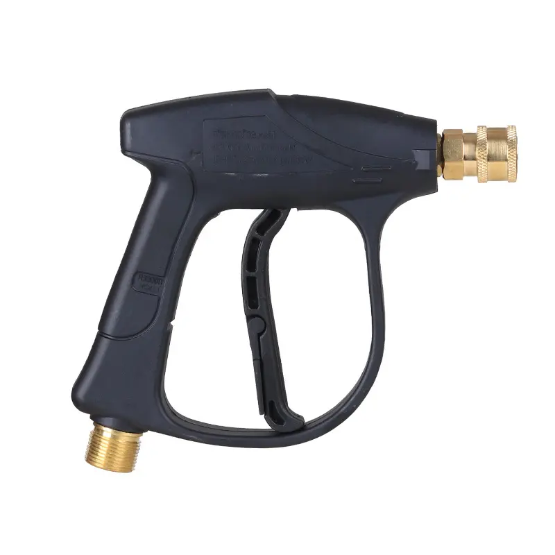 High Pressure Washer Gun 150 Bar 1/4" Quick Connector M22 Metric Thread Car Wash Spraying Gun Short Wand Lance