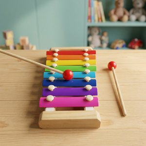 Xylophone en bois de qualité supérieure, instrument musical, jouet, logo personnalisé, léger, prix bas, aides éducatives TINNY, 2-4 ans - Product Image 1