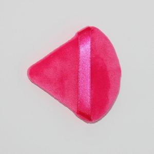 Éponge de maquillage triangulaire super douce en forme d'éventail, houppette à poudre pour blush, accessoire de beauté en coton personnalisable, lavable - Product Image 6