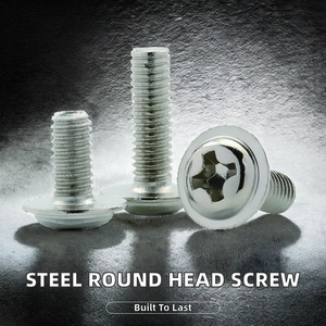 Vis à tête ronde en acier inoxydable à triple joint M6 métrique conçue pour une utilisation sécurisée dans l'assemblage industriel - Product Image 4