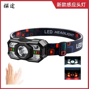 Linterna Frontal Recargable Multifuncional con Luz Roja LED, para Camping, Pesca, con Haz Potente y Batería de Larga Duración - Product Image 3