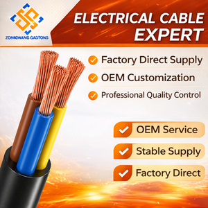 Câble d'alimentation flexible multiconducteur RVV 5*1.5mm² pour câblage de bâtiments et connexion d'équipements, <span class=keywords><strong>gaine</strong></span> PVC, OEM CE RoHS - Product Image 2