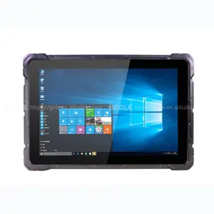 Scanner de código de barras, à prova de choque ip67, 10 polegadas, windows 4g lte, gps, nfc, rfid, tablet robusto, mini pc