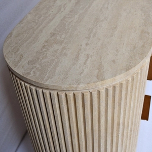 <span class=keywords><strong>Banc</strong></span> TV en travertin naturel glamour français commode design moderne <span class=keywords><strong>rangement</strong></span> mural pour chambres à coucher de luxe salons - Product Image 5