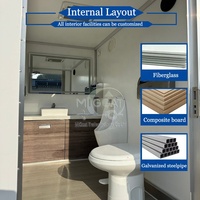 Remorque WC portable à 3 postes avec urinoir, gris foncé, unité de toilettes mobiles pour location d'événements de grande envergure
