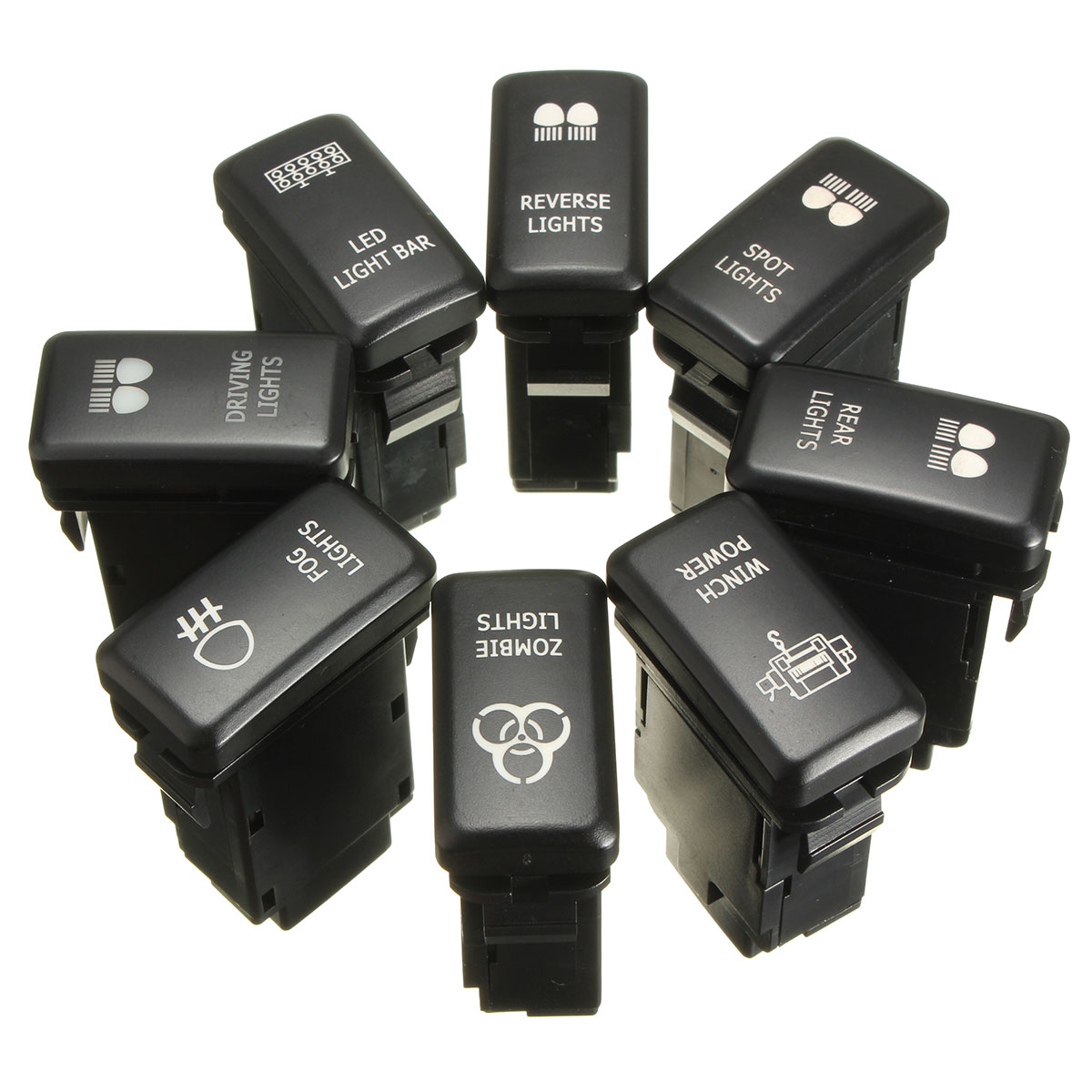 Замена OEM, 12 В, зеленая светодиодная фара дальнего света Fj Cruiser, кнопочный переключатель для Landcruiser Hilux Prado 120 Series