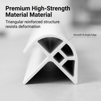 Bandes de protection d'angle en PVC en forme de L et en forme d'arc, personnalisables et profilés en plastique revêtus.