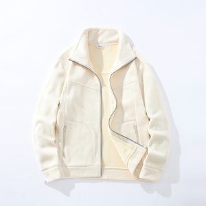 Ropa para parejas y abrigo cálido de forro polar para mujer, acolchado de terciopelo, para otoño e invierno, con cuello deportivo, transpirable y cómodo. - Product Image 3