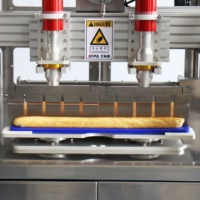 Cortadora de Pastel Ultrasónica Triangular con Forma de Diamante para Cortar Pastel Napoleón, Máquina Rebanadora para Fábrica de Panadería
