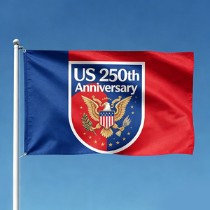 Bandiera USA 3x5 Piedi con Design della Mappa, 250 Anni dall'Indipendenza, Stile Betsy Ross - Completamente Cucita e Ricamata - Product Image 2