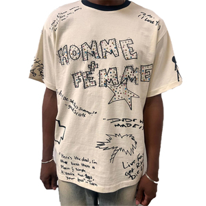 Thiết Kế Mới Graffiti Cộng Với Kích Thước Người Đàn Ông Của T-Shirts Đồ Họa Thời Trang Dạo Phố Thạch T Áo Sơ Mi Giản Dị Thoáng Khí Dtg Máy In Cho T-Shirt - Product Image 1