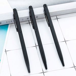1.0Mm Black Touchscreen Metal Custom Logo Hotel Corporate Advertising Gift Twist Ballpoint <b>Pen</b> - Product Image 2