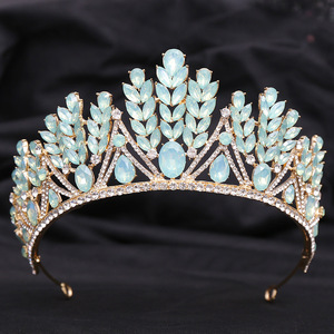 ROMANTISCHE Braut-Diademe und -Kronen mit Opalsteinen Metall-Stirnband für Hochzeit, Verlobung und Jubiläum <span class=keywords><strong>Tiara</strong></span> - Product Image 4