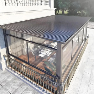 Recién llegado, aislamiento térmico y toldo de aleación de aluminio impermeable con panel de <span class=keywords><strong>gran</strong></span> pared para cubiertas de patio al aire libre, pérgola - Product Image 3