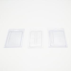 Cartridge Packaging 1ML Flat Tipped PET PVC Clear Clam Shell Blister Plastic Pack 0.5ML Cart Packaging