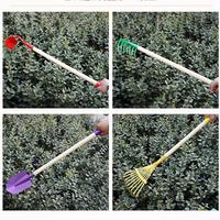 Set di attrezzi da giardino per bambini Mini metallo vanga e rastrello Kit per giardinaggio domestico e giochi all'aperto