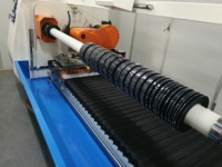 Machine automatique de rembobinage de ruban adhésif pour la fabrication de petits et grands rouleaux en BOPP/Kraft/foam, haute précision, contrôlée par PLC, design compact