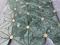 Marbre de couleur verte design maison marbre mosaïque intérieur luxe nature pierres mosaïque carrelage