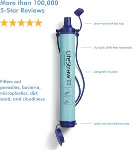 เครื่องกรองน้ำส่วนบุคคล <span class=keywords><strong>LifeStraw</strong></span> สำหรับการเดินป่า ตั้งแคมป์ ท่องเที่ยว และการเตรียมพร้อมในกรณีฉุกเฉิน - Product Image 2