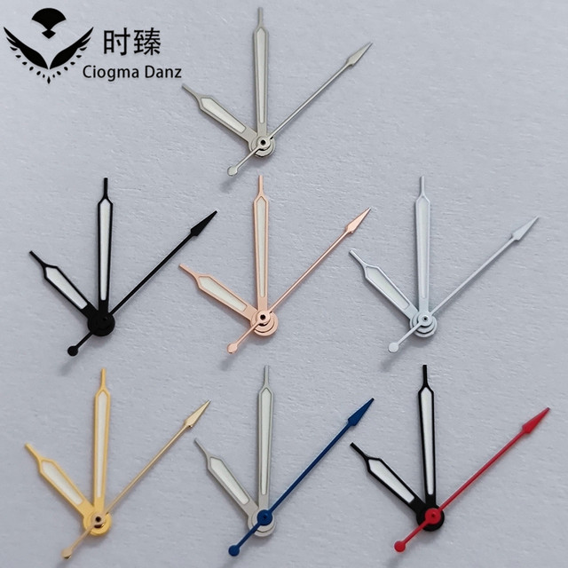 Hight Quality Watch Hands for NH35 NH36 NH38 NH39 NH70 NH72 Movement Green Luminous Hands Silver Black White Gold Wholesale