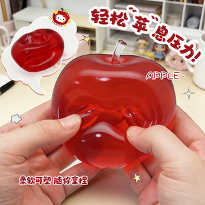 Squishy pomme rouge coloré à <span class=keywords><strong>la</strong></span> maltose, anti-stress, pour <span class=keywords><strong>la</strong></span> gestion de l'agression, très malléable avec rebond lent, à l'huile de coco - Product Image 4