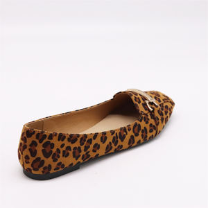 <span class=keywords><strong>Ballerine</strong></span> Ballet Bout Carré Imprimé Animal <span class=keywords><strong>Grande</strong></span> <span class=keywords><strong>Taille</strong></span> Chaussures de Poupée pour Femmes Chaussures Plates Léopard - Product Image 2