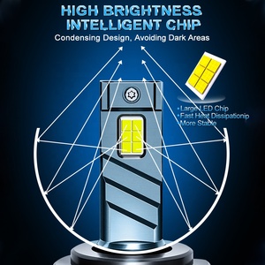 GPNE 100A 100 w/<span class=keywords><strong>pc</strong></span> Super power 6000K Ampoule de phares de voiture 360 H4 phare à led pour voiture automobile 9005 9006 H11 H7 - Product Image 5