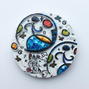 Imanes Decorativos de Mosaico Estilo Europeo de 7-9cm, Recuerdo Turístico de <span class=keywords><strong>Barcelona</strong></span>, España, para Comercio Electrónico Transfronterizo - Product Image 4