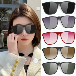 <b>Clip</b>-on Sunglasses For Men UV400 Polarized TR90 <b>Frame</b> Resin Lens Driving Outdoor Sports Sunscreen Fashion - Product Image 1