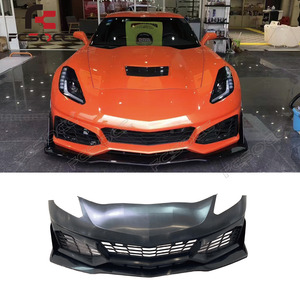 pour <span class=keywords><strong>Chevrolet</strong></span> <span class=keywords><strong>Corvette</strong></span> C7 ZR1 Style voiture pare-chocs Kit carrosserie pare-chocs avant lèvre Bodykit voiture accessoires - Product Image 1