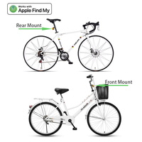 Nouveau réflecteur de vélo Anti-perte jaune support de feu arrière de vélo pour Air Tag Gps Tracker support de localisateur de vélo avec trouver mon appareil