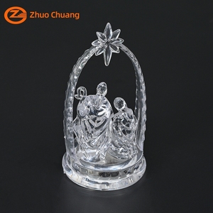 New Design Style Music <b>Box</b> Holy Family Religious Statues Led Nativity Set <b>Christmas</b> Jesus Birth Ornament B-007 Jesus Birth Ornam - Product Image 6