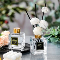 Diffuseur à bâtonnets d'huiles essentielles sans flamme, parfum longue durée, bouchon doré 150ml, vente en gros usine