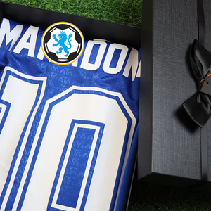 Factory Wholesale Thai Version High-quality 100% Polyester Star Player #10 Short-sleeved Retro 1986 <strong>Argentina</strong> <strong>Away</strong> Football - Product Image 2