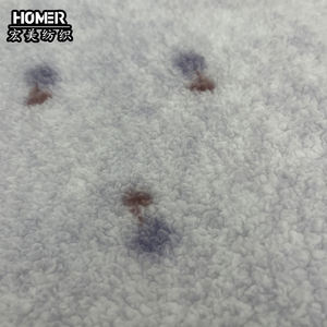 Fabricante chino franela <span class=keywords><strong>Polar</strong></span> Fleece Sherpa Tela con estampado de patrones coloridos para pijamas Homewear abrigo de invierno Manta - Product Image 2