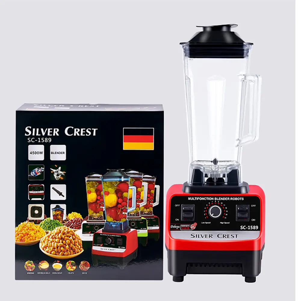 Heavy Duty High Speed 2L 3000/4500W Silver Crest SC-1589 Big Powerful Smoothies Large Commercial juice Blender