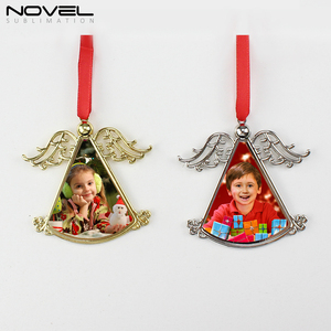 Adornos de árbol de Navidad, casa de Metal, campana, corazón, estrella, forma de calcetín, decoración de Navidad, colgantes de árbol, ornamento - Product Image 6