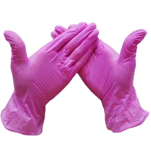 Высококачественные бытовые перчатки из ПВХ, без порошка, синие перчатки для рук, из ПВХ пластика, без латекса, 100 шт. в упаковке, Черные виниловые перчатки