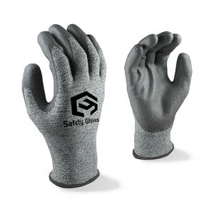 Guantes de Trabajo de Seguridad CHUANGYING al por Mayor, Resistentes a Cortes HPPE, En388 Anti-Corte 4X43C, Industriales, Impermeables, con Palma de <span class=keywords><strong>PU</strong></span> - Product Image 1