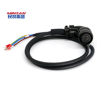 Kabel Harness Servo Daya Tinggi MiNZAN MR-PWCNS4CBL Kabel Daya Fleksibel Tinggi Tanpa Pelindung Kabel Harness Pengkabelan