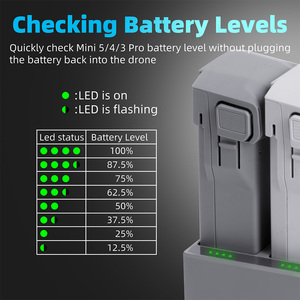 100W for Mini 5 Pro/Mini 4 Pro/Mini 3 Pro/Mini 3 Standard Battery & Extended Flight Battery Charging Manager Bat - Product Image 2