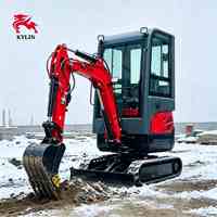 Mini-excavatrice de 1,8 tonne, petite pelle sur chenilles de 1800 kg pour la rénovation de bâtiments, la construction résidentielle, le jardinage, l'agriculture et l'aménagement paysager