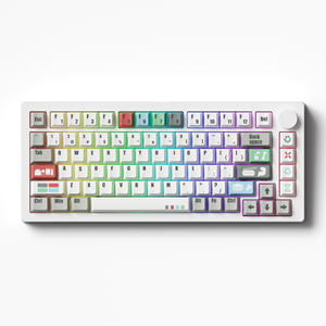 <span class=keywords><strong>Teclado</strong></span> Mecánico OEM de Aluminio Serie M1 V5 75% Pre-ensamblado - Nuevo <span class=keywords><strong>Teclado</strong></span> Inalámbrico USB-C RGB Retroiluminado con Interruptores Intercambiables <span class=keywords><strong>en</strong></span> Caliente y Batería de 8000mAh - Product Image 1