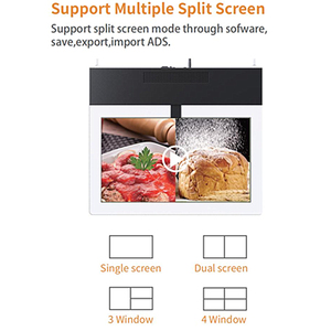 Écran d'affichage numérique LCD tactile double face pour plafond, 55 pouces, signalisation numérique intérieure et affichage publicitaire 3D à double écran - Product Image 3
